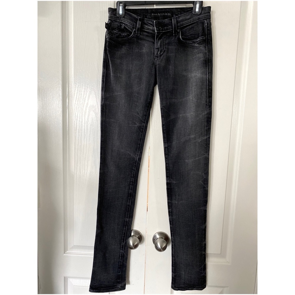 Rock & Republic black jeans size 25 straight leg